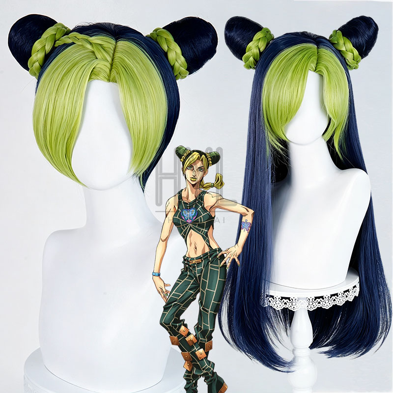 Men'S Yellow Accessories - 애니메이션 JOJO Jolyne Cujoh 코스프레 가발