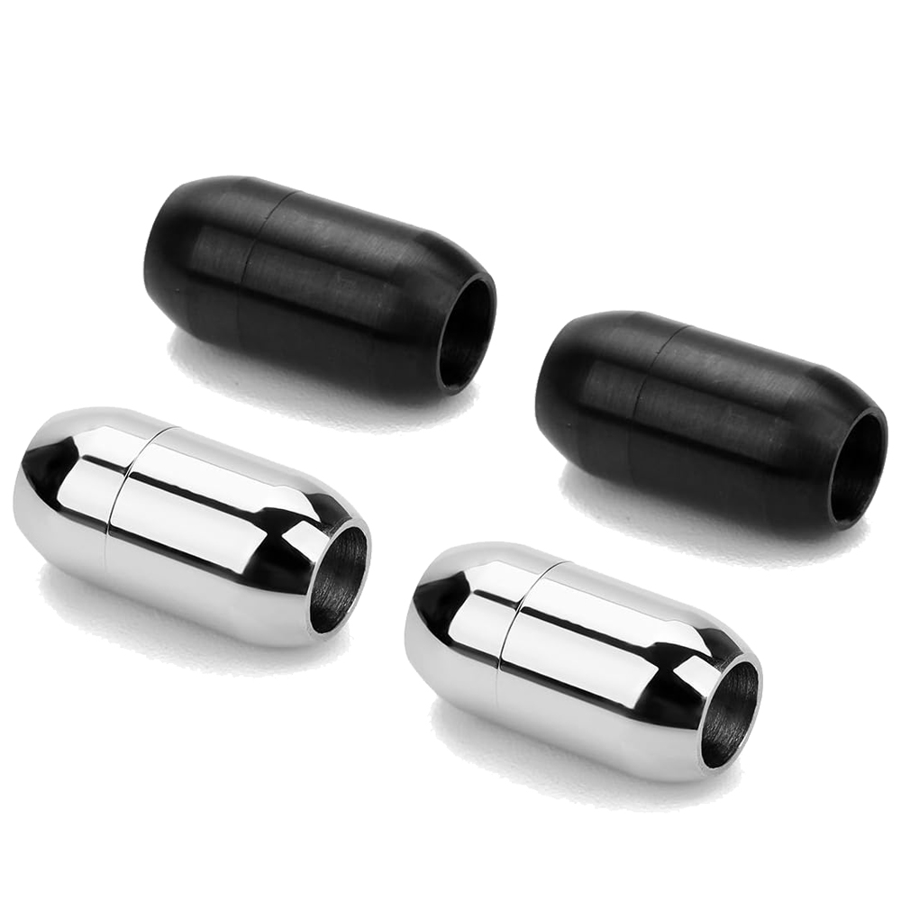 Men Accessories Jewellery - 2개 스테인리스 스틸 자석 잠금 가죽