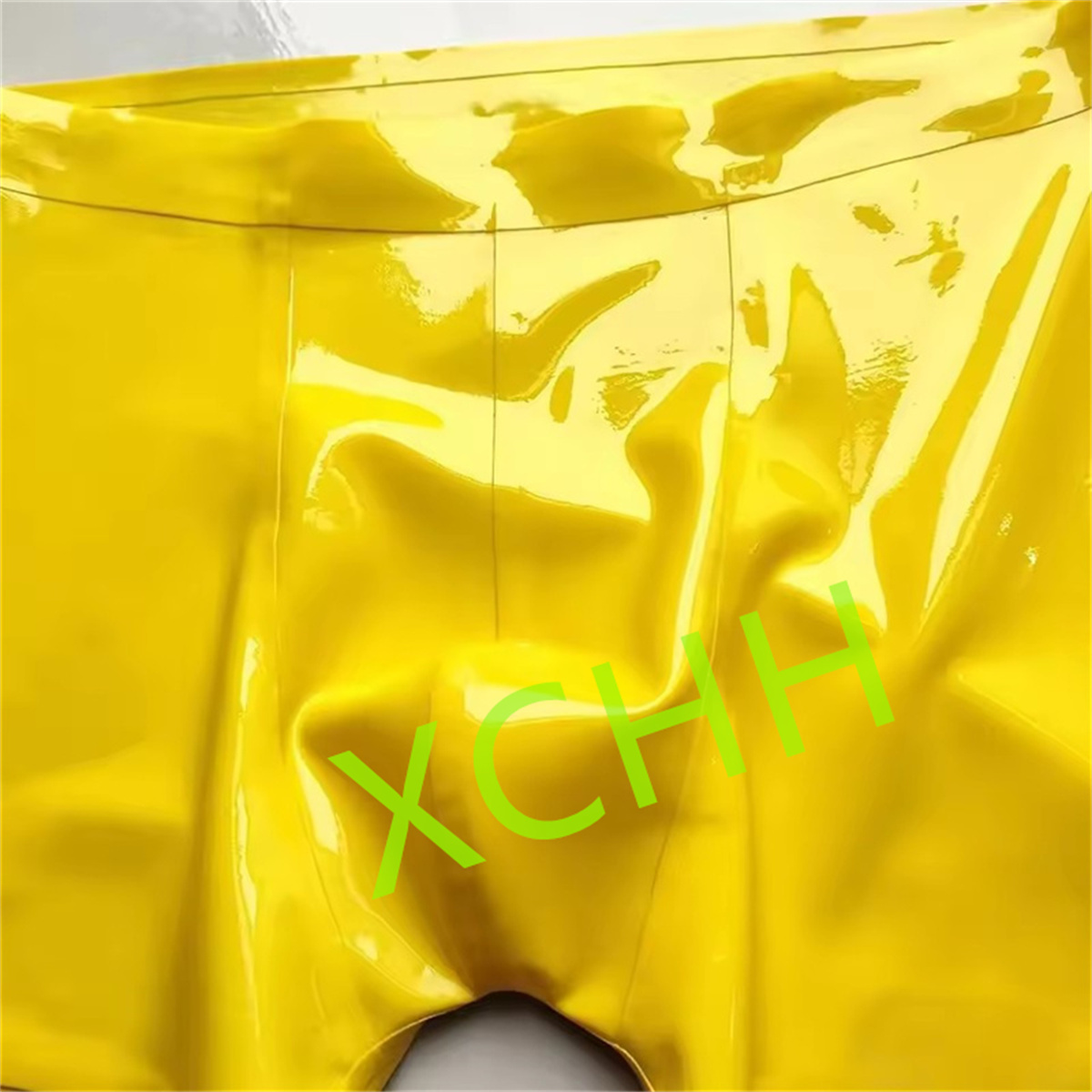 Men'S Yellow Accessories - 라텍스 남성용 반바지 고무 속옷 노란색
