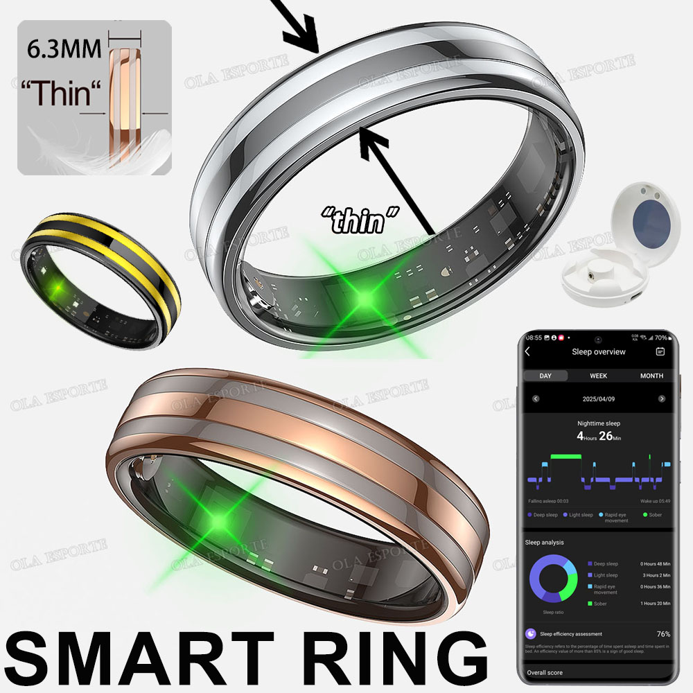 Men Accessories Jewellery - 새로운 스마트 링 심박수 스트레스 체온