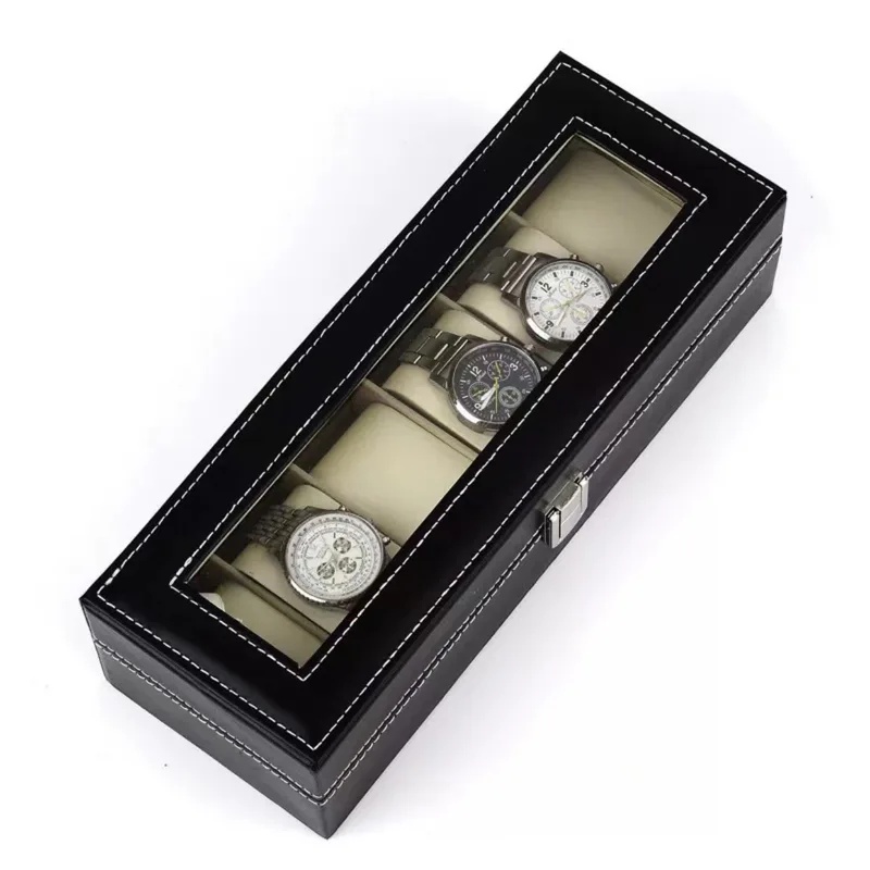 PU 가죽 시계 보관함 6/12 슬롯 시계 진열 케이스 - Men Accessories Organiser 리뷰 및 가격
