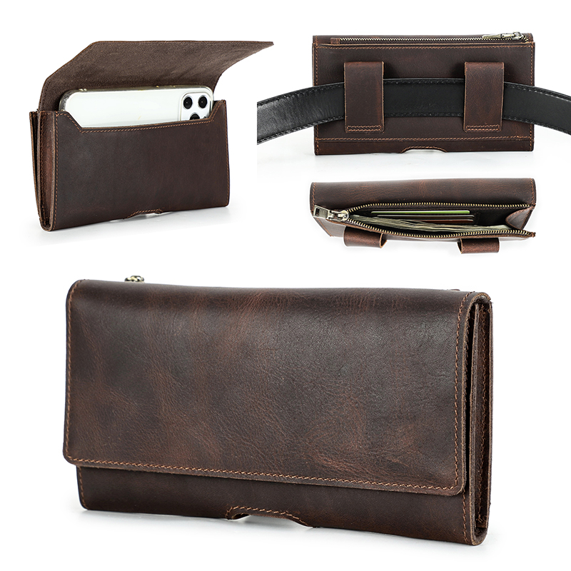 소가죽 가죽 허리 가방 휴대폰 홀더, 캐주얼 6.7 인 - Men Accessories Pack 리뷰 및 가격