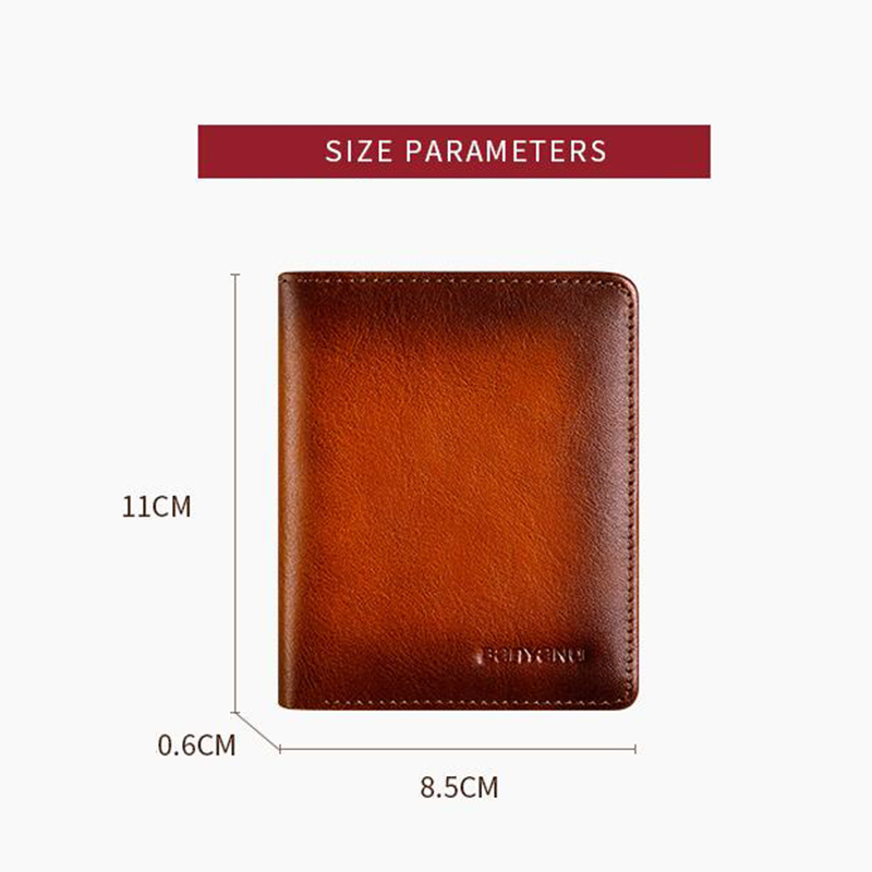 남성용 초슬림 지갑 심플 디자인 브라운/블랙 천연 소가 - Men Accessories Photos 리뷰 및 가격