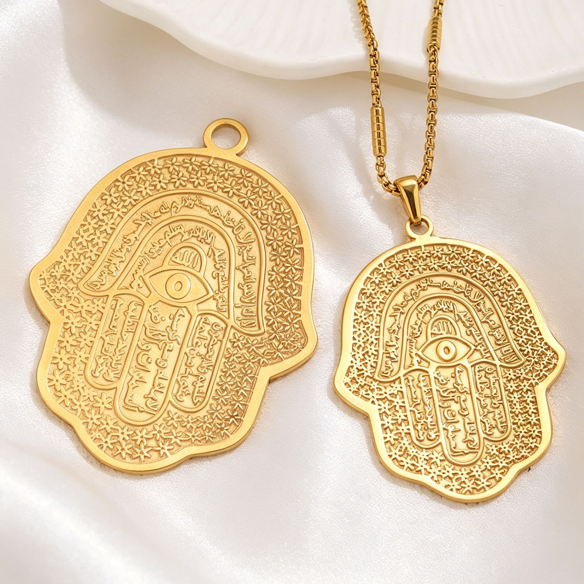 5개 18K PVD 스테인리스 스틸 함사 핸드 이블아이 - Men Accessories Evil Eye 리뷰 및 가격