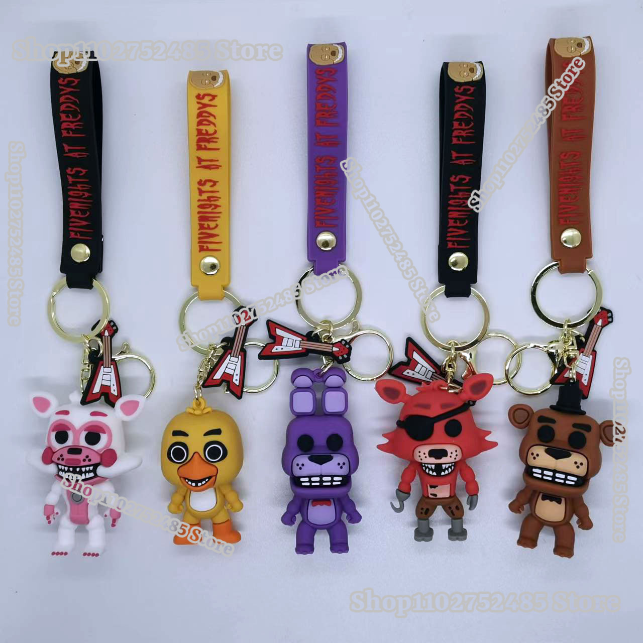 5개입 만화 애니메이션 FNAF 피규어 키체인 무서운  - Men Accessories Jewellery 리뷰 및 가격