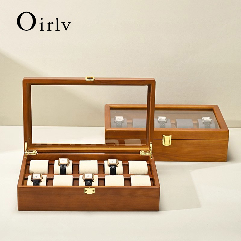 Oirlv 10 그리드 시계 상자 나무 보석 상자 시계 - Men Accessories Organiser 리뷰 및 가격