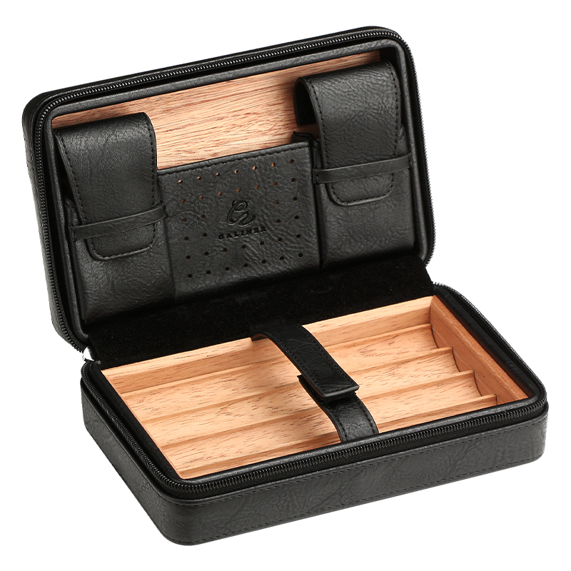 GALINER-가죽 시가 휴미더 탄소 섬유 시가 라이터 - Cigar Cutter Set 리뷰 및 가격