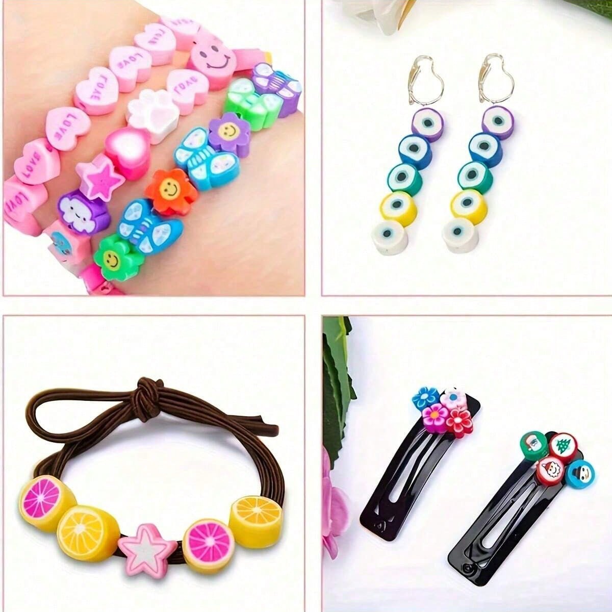 1450/1200/250개 폴리머 클레이 비즈 세트,  - Men Accessories Jewellery 리뷰 및 가격