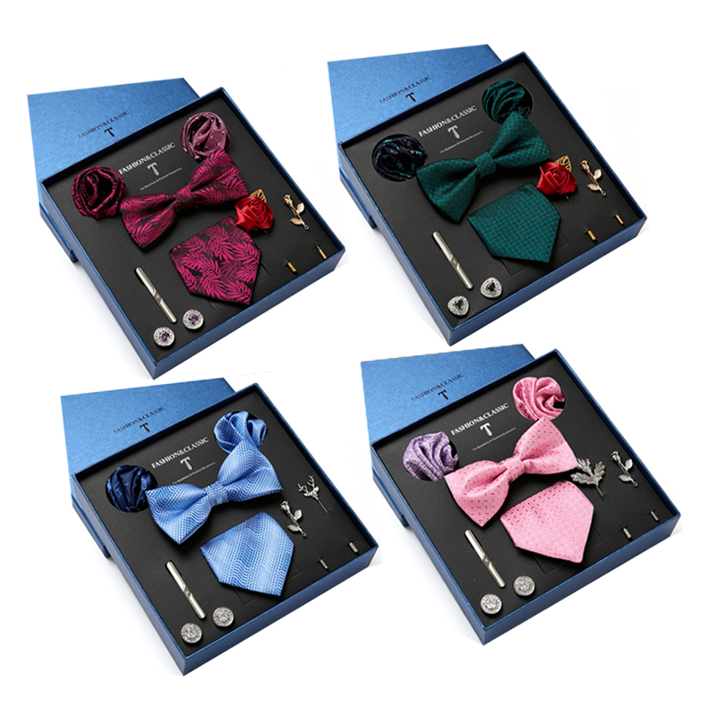 녹색 남성 넥타이 선물 상자 페이즐리 실크 넥타이 나비 - Neck Tie Set Box 리뷰 및 가격