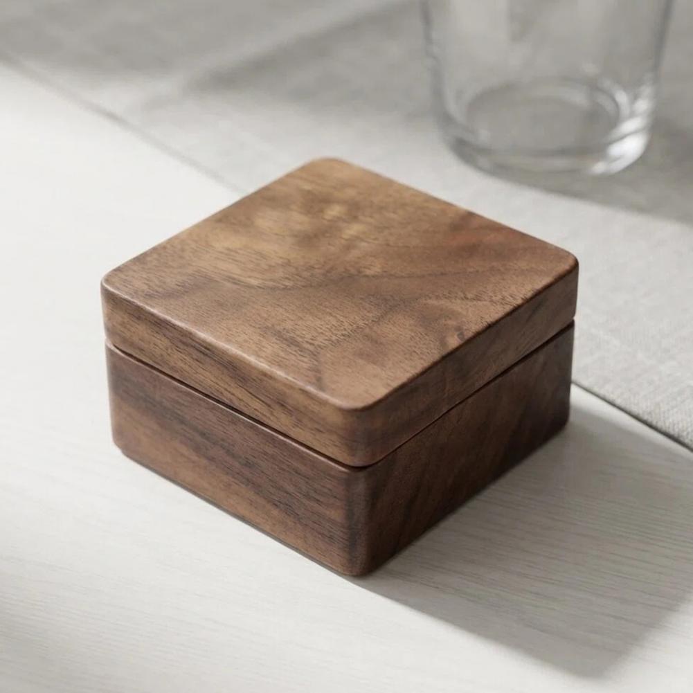 월넛 커프스링크 박스 원목 자석 잠금 보관함 남성용 작 - Men Accessories Organiser 리뷰 및 가격