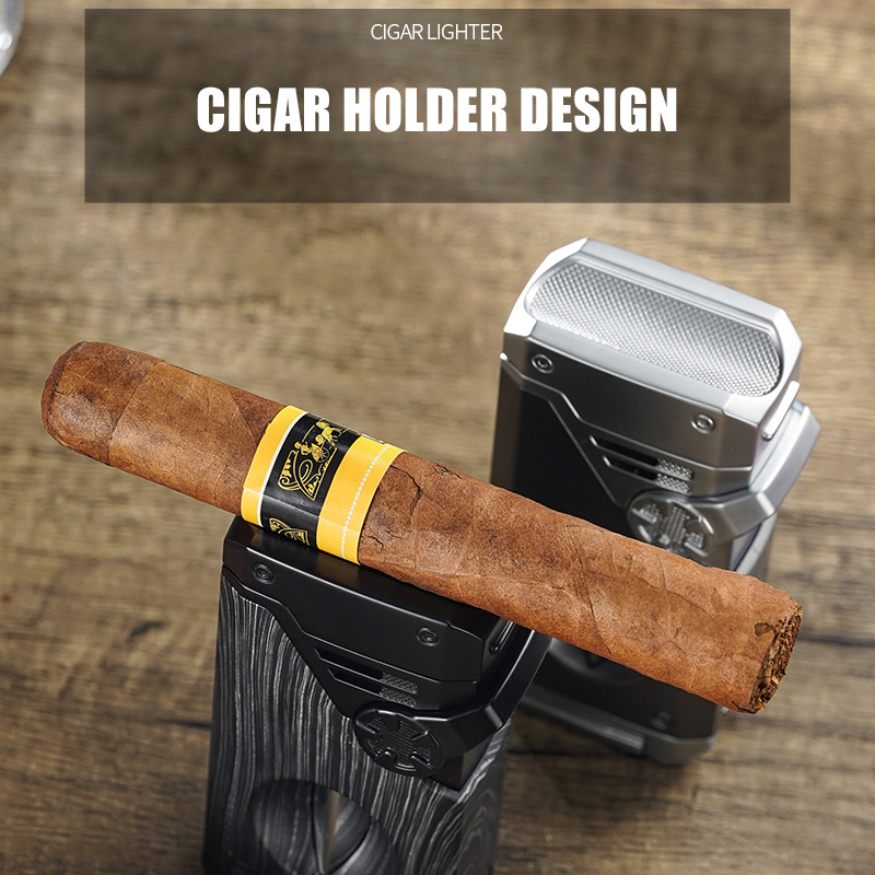 다기능 시가 라이터 세트, 4중 제트 화염 토치, V- - Cigar Cutter Set 리뷰 및 가격