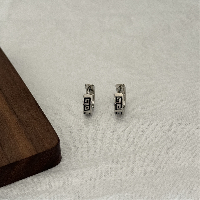 한국 스타일 패셔너블 실버 귀걸이 심플 디자인 중성 스 - Men'S Accessories High End 리뷰 및 가격