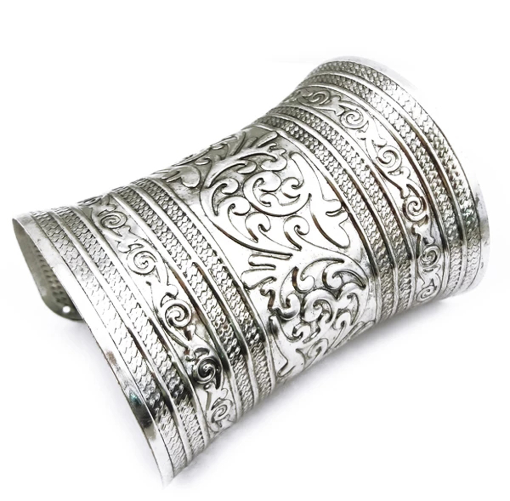 빈티지 합금 와이드 커프 팔찌 (여성용, 남성용) 집시 - Men Accessories India 리뷰 및 가격