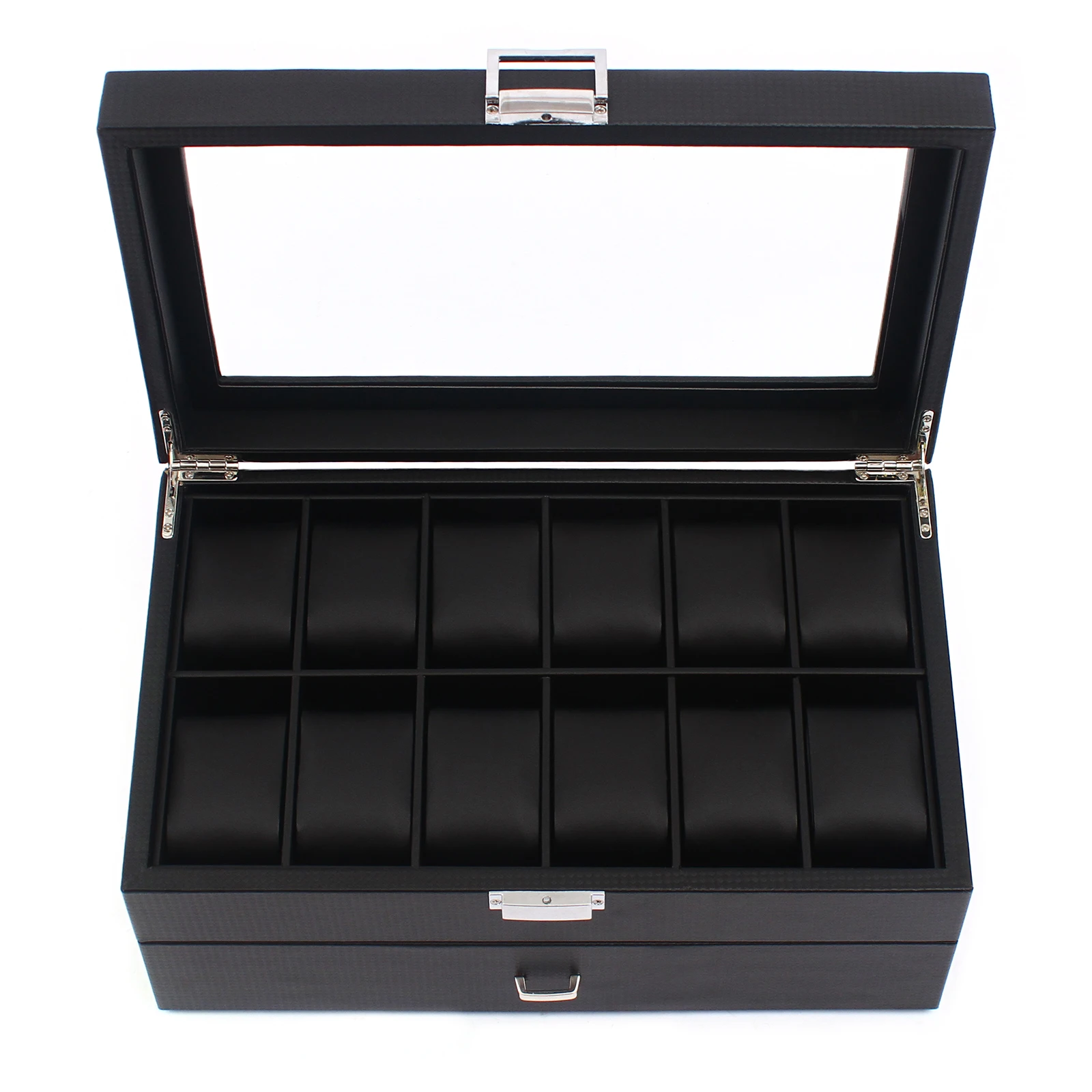 새로운 2 레이어 24 구획 시계 상자 남성용 케이스  - Men Accessories Organiser 리뷰 및 가격